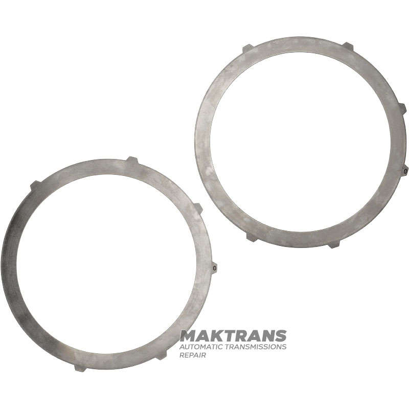 Set of steel wheels FORD E4OD, 4R100 — E9TZ7B442A, E9TZ-7B442-A, 2 steel wheels (thickness 2.05 mm, inner Ø 190 mm, 6 teeth)