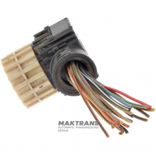 Connector with external wiring wires for connecting the wiring of the hydraulic unit ALLISON 1000, 2000, 2400 — E-4586-B (24 pins, 21 wires)