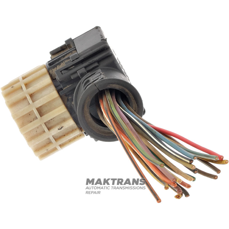 Connector with external wiring wires for connecting the wiring of the hydraulic unit ALLISON 1000, 2000, 2400 — E-4586-B (24 pins, 21 wires)