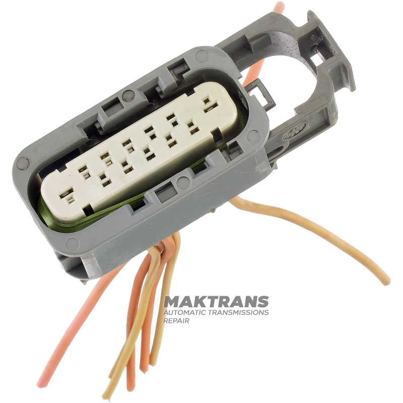 Connector with external wiring wires for connecting the selector position sensor ALLISON 1000, 2000, 2400 - (12 pins, 9 wires)