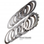C5 Clutch ALLISON 1000, 2000, 2400 Steel and Friction Disc Set - 29531058, 29536482, 29537393, 8 Friction Discs (Total Set Thickness 48.70mm)