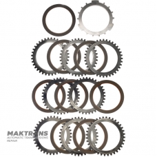 C5 Clutch ALLISON 1000, 2000, 2400 Steel and Friction Disc Set - 29531058, 29536482, 29537393, 8 Friction Discs (Total Set Thickness 48.70mm)
