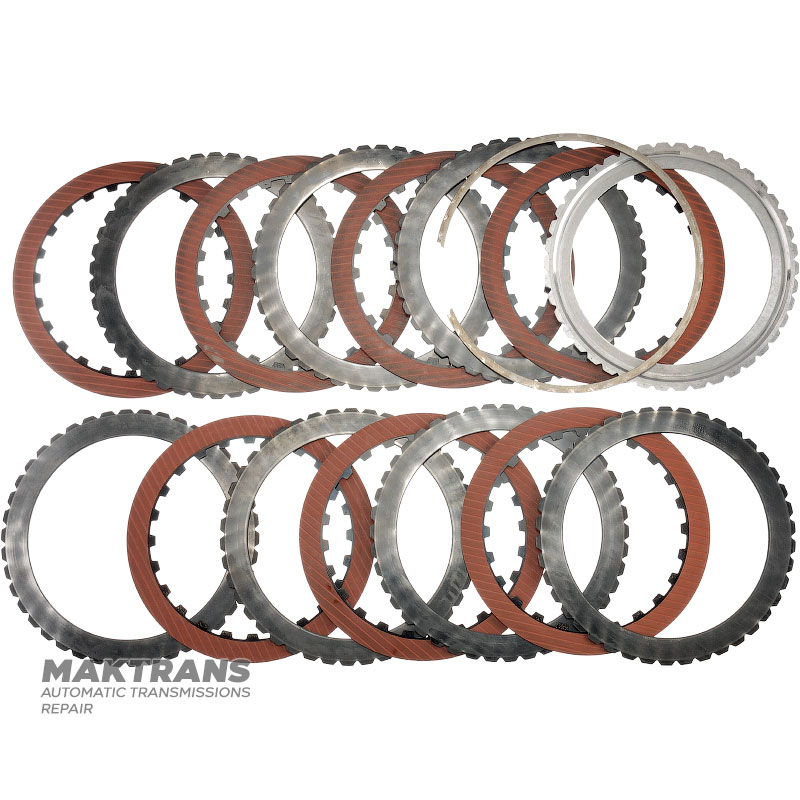 C2 Clutch ALLISON 1000, 2000, 2400 Steel and Friction Disc Set - 29538469, 29530315, 7 Friction Discs (Total Set Thickness 32.75mm)