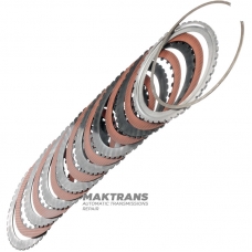 C2 Clutch ALLISON 1000, 2000, 2400 Steel and Friction Disc Set - 29538469, 29530315, 7 Friction Discs (Total Set Thickness 32.75mm)