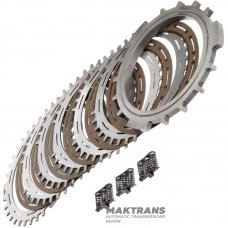 C4 Clutch ALLISON 1000, 2000, 2400 Steel and Friction Disc Set - 6 Friction Discs (1.90mm Thickness, 103 Teeth), Total Set Thickness 42.75mm, 29542192, 29542191, 29531049, 29546701, 29535640