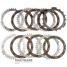 C4 Clutch ALLISON 1000, 2000, 2400 Steel and Friction Disc Set - 6 Friction Discs (1.90mm Thickness, 103 Teeth), Total Set Thickness 42.75mm, 29542192, 29542191, 29531049, 29546701, 29535640