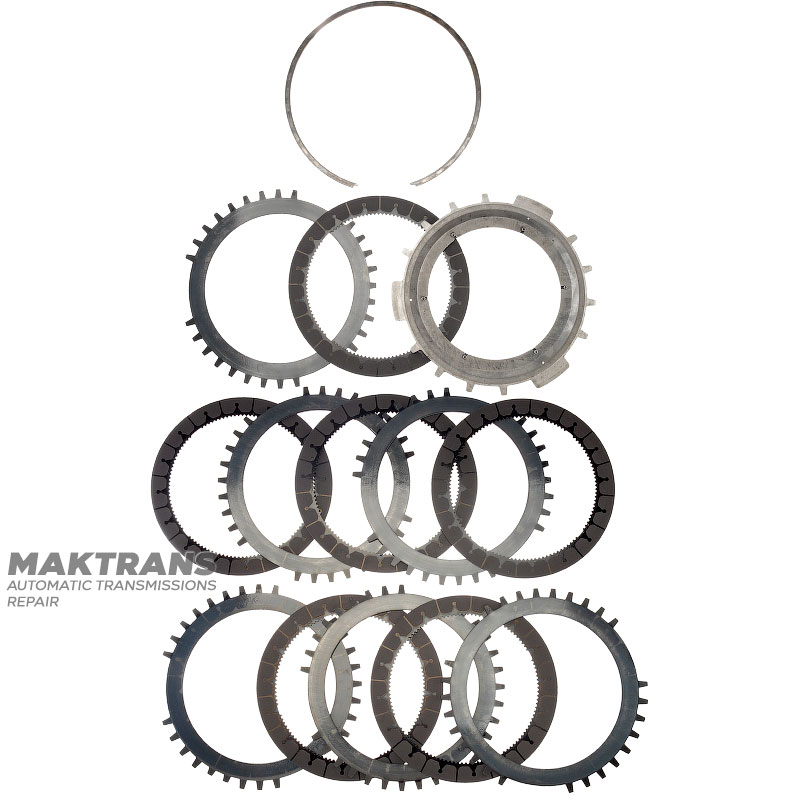 Steel and friction disc set C3 (3-5-R) Clutch ALLISON 1000, 2000, 2400 - 6 friction discs (total thickness of the set 36.60 mm), 29542192, 29546701, 29531049, 29535648