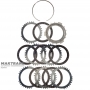 Steel and friction disc set C3 (3-5-R) Clutch ALLISON 1000, 2000, 2400 - 6 friction discs (total thickness of the set 36.60 mm), 29542192, 29546701, 29531049, 29535648