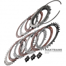Steel and friction disc set C3 (3-5-R) Clutch ALLISON 1000, 2000, 2400 - 5 friction discs (total thickness of the set 37.15 mm), 29542192, 29546701, 29531049, 29535648
