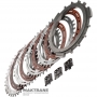 Steel and friction disc set C4 Clutch ALLISON 1000, 2000, 2400 - 4 friction discs (thickness 2.30 mm, 117 teeth), total thickness of the set 34.70 mm (31 mm), 29542192, 29542191, 29531049, 29546701, 29535640