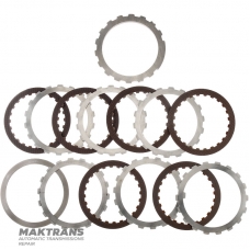 Set of steel and friction discs LOW / REVERSE CLUTCH FORD 4R100 - F81Z-7B164-DA, E9TZ-7B442-E, 3C3Z-7B442-DA, 6 friction discs (total thickness of the set 36.65 mm)