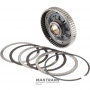 COAST Clutch Drum FORD E4OD, 4R100 — E9PT-7G419-BA, 2 friction discs (61 teeth, outer Ø 167.50 mm)