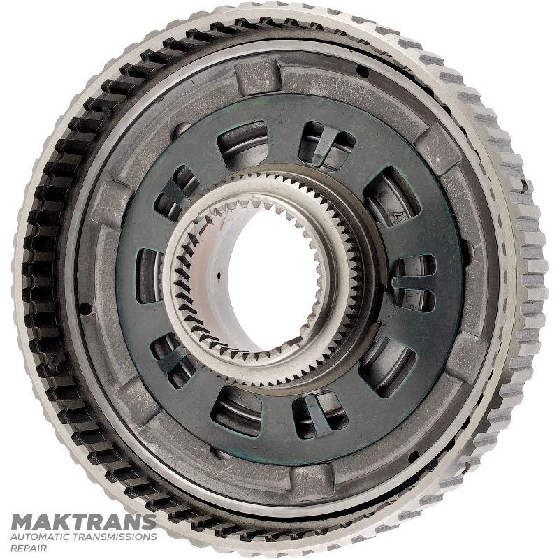 COAST Clutch Drum FORD E4OD, 4R100 — E9PT-7G419-BA, 2 friction discs (61 teeth, outer Ø 167.50 mm)