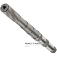 Output shaft FORD E4OD, 4R100 — without bushing, with bushing, length 507 mm, 31 splines (outer Ø 34.35 mm, length of splined part 98 mm)