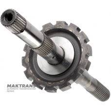 Output shaft FORD E4OD, 4R100 — with worm gear, parking gear, shaft length 507 mm, 31 splines (outer Ø 34.35 mm, spline length 98 mm)
