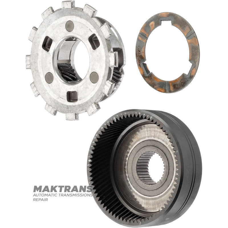 Rear planetary gear (aluminum case) FORD E4OD, 4R100 — 3 satellites (20 teeth, outer Ø 34.20 mm, 12 teeth on the crown), ring gear 74 teeth