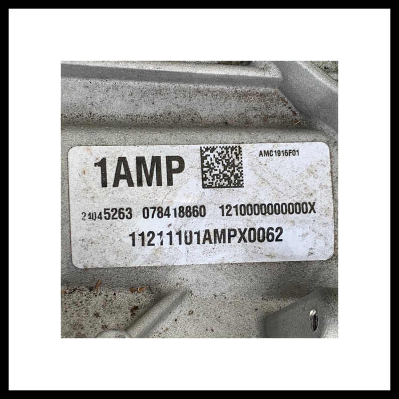 Dual clutch transmission assembly  TR-9080 (Chevrolet Corvette C8) - part No. 24045263, transmission ID - 1AMP