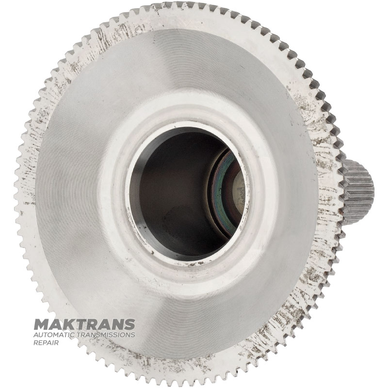 Intermediate shaft, Overdrive ring gear flange FORD E4OD, 4R100 — total height 129 mm, 30 splines (Ø 25.30 mm)