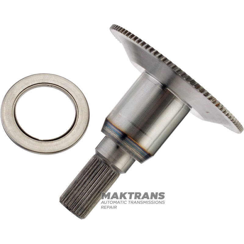 Intermediate shaft, Overdrive ring gear flange FORD E4OD, 4R100 — total height 129 mm, 30 splines (Ø 25.30 mm)