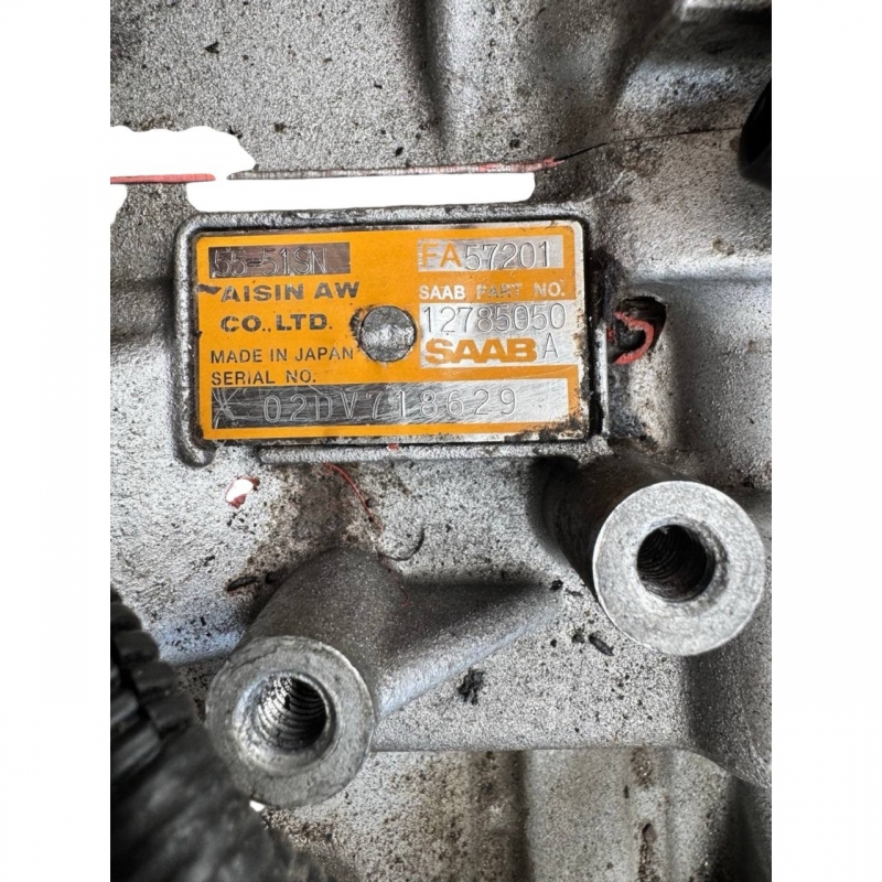 Automatic transmission assembly AW55-51SN 2WD - 12785050A (FA57201), WITHOUT TCM, WITH torque converter, SAAB 9-3 (YS3F, E79, D79, D75) 2.0L Turbo