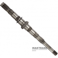 Secondary shaft VAG DSG DL501 0B5 — 0B5307215M (shaft length 587 mm), with a sleeve on the end side (inner Ø of the sleeve 16 mm)