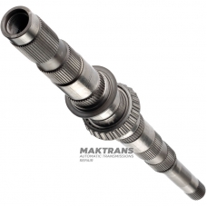 Secondary shaft VAG DSG DL501 0B5 — 0B5307215M (shaft length 587 mm), with a sleeve on the end side (inner Ø of the sleeve 16 mm)