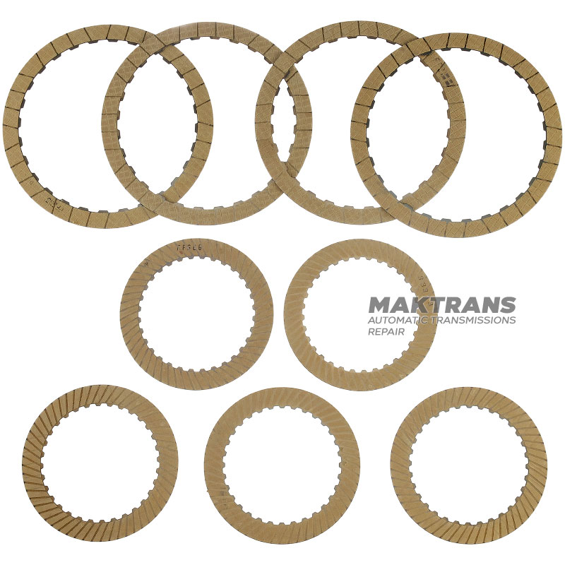 Dual Clutch Friction Disc Kit K1, K2 Clutch DQ250 02E DSG6