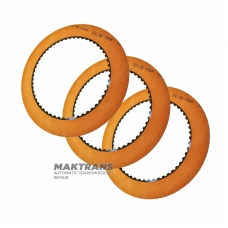 Friction disc set 2ND Clutch GM 4T80E, 8681371 - 3 discs in a set (ext.Ø 191 mm, thickness 2.10 mm, 54 teeth)