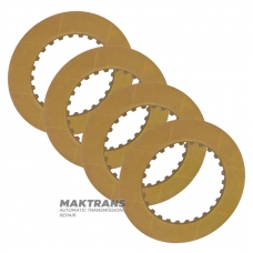 Friction disc set 3RD Clutch GM 4T80E, 8684832 - 4 discs in a set (ext.Ø 151 mm, thickness 2.10 mm, 26 teeth)