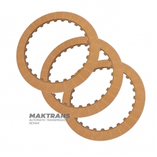 REVERSE Clutch GM 4T80E friction disc set, 24206897 — 3 discs in a set (ext.Ø 151 mm, thickness 2.10 mm, 26 teeth)