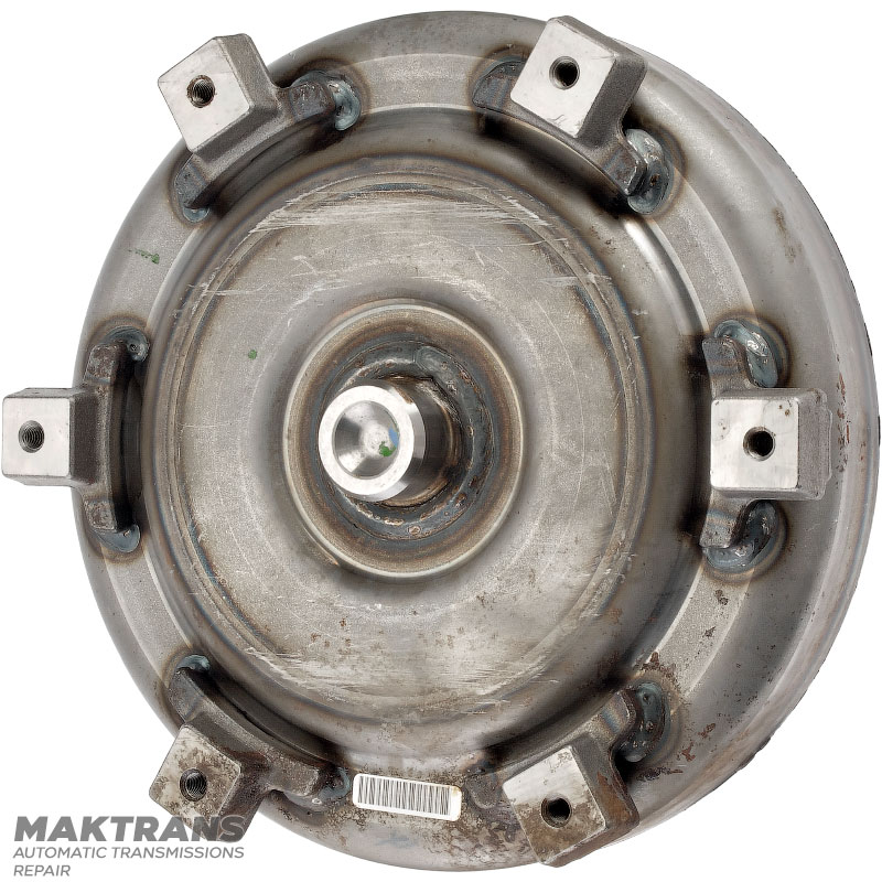 Front cover of torque converter AW A466ND, NISSAN RE6R01A — outer Ø of housing 317 mm, outer Ø of pilot 43.20 mm, 6 mounting holes (inner Ø 8.50 mm)