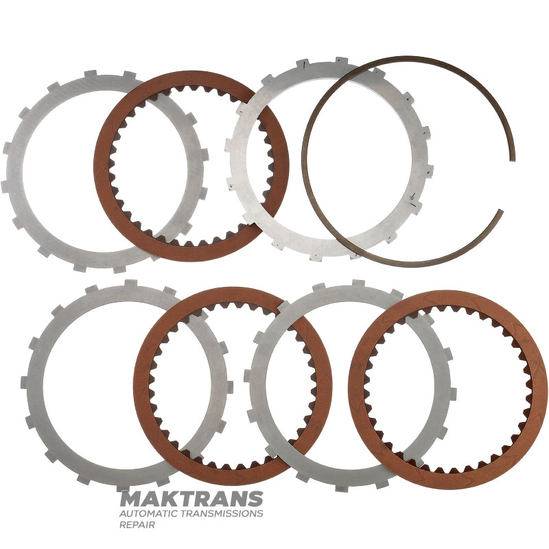 Steel and friction set AW A466ND, NISSAN RE6R01A, 31100EZ00A – NISSAN TITAN 5.0D CEV8D1 (3 friction discs, total thickness of the set 19.60 mm)