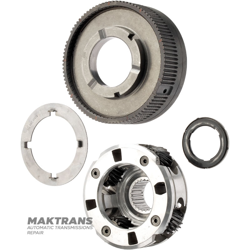 Front planetary gear FORD E4OD, 4R100 — 4 satellites (18 teeth on the satellite), 78 teeth on the ring gear, (with a sliding washer between the planetary gear and the ring gear)