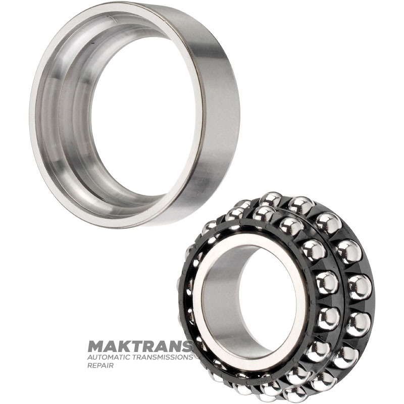 Double-row radial ball bearing of the rear axle differential drive shaft MAZDA CX-4, CX-5, CX-8 — 76 x 35 x 25/22, KA03-27-210 (F-611420, F-611420.02. SKL)