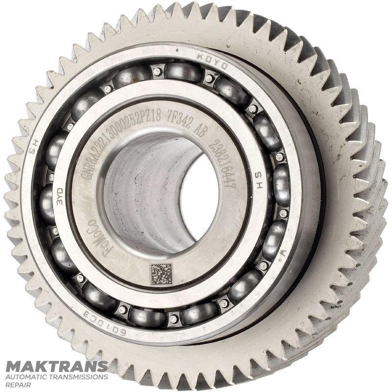 Pinion (with bushings) FORD HF55 ECVT PZ18-7F342-BB, 238216447 — 61 teeth (outer Ø 105.85 mm), 42 splines (outer Ø 42.95 mm)