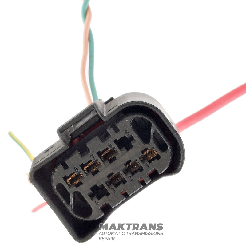 Connector with wires of the actuator of the transfer case BMW ATC400, ATC500, ATC700 — 705-188, 7-520-078 (active pins 1-2-3 / 6-7-8)