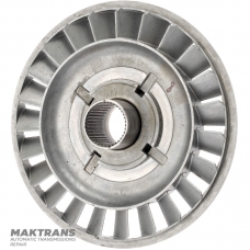 Reactor wheel of the VAG 09G torque converter — marking 46A040 (ext.Ø 177.75 mm, 38 splines)