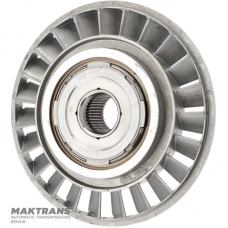 Reactor wheel of the VAG 09G torque converter — marking 46A040 (ext.Ø 177.75 mm, 38 splines)