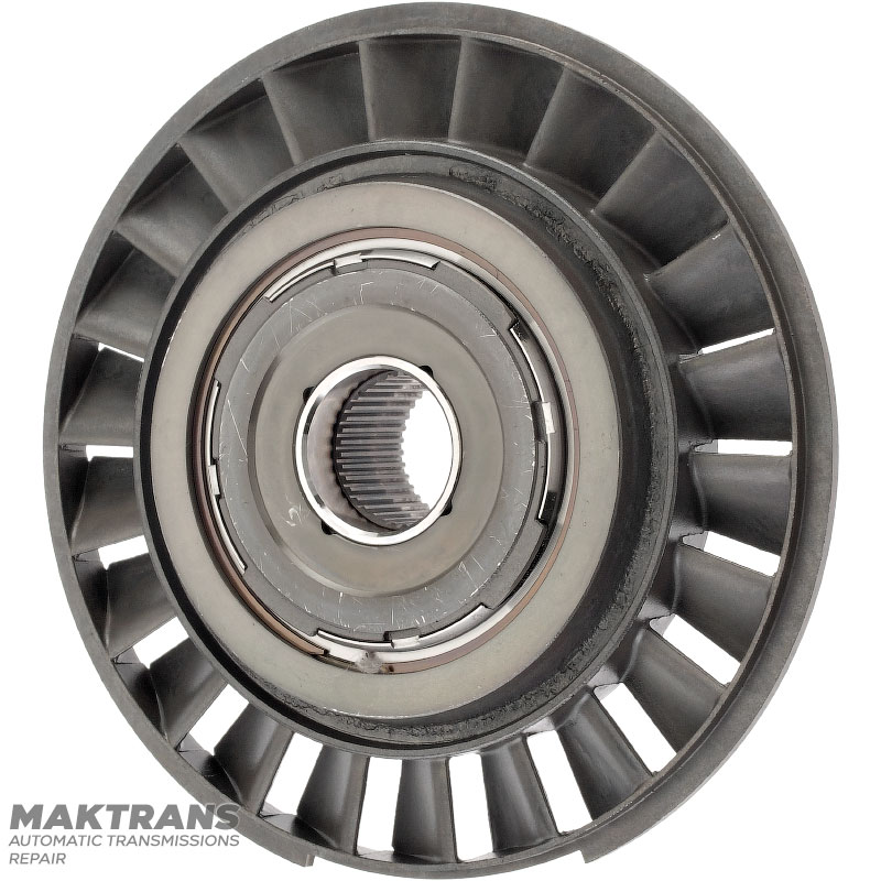 Reactor wheel of the Aisin Warner TF-60SN torque converter, VAG 09G — marking 46A030 (ext.Ø 177.85 mm, 38 splines)