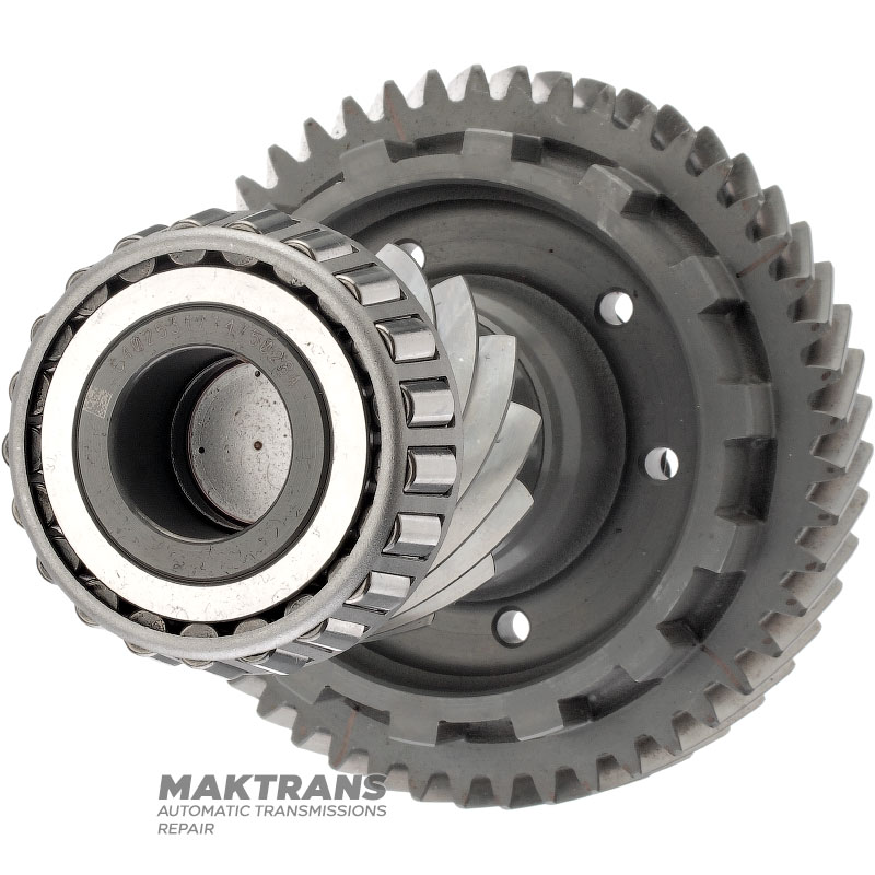 Intermediate shaft of differential TOYOTA UA81E, UA81F, 4120678020 — total height 162 mm, 15 teeth (outer Ø 67.05 mm), 49 teeth (outer Ø 136.70 mm)