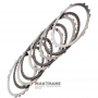 Set of steel and friction discs B1 Brake TOYOTA / LEXUS A760E, A760F - 4 friction discs (total thickness of the set 19.65 mm), 3567660100, 3568160010