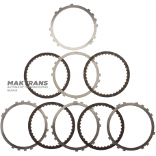 Set of steel and friction discs B1 Brake TOYOTA / LEXUS A760E, A760F - 4 friction discs (total thickness of the set 19.65 mm), 3567660100, 3568160010