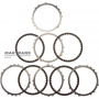 Set of steel and friction discs B1 Brake TOYOTA / LEXUS A760E, A760F - 4 friction discs (total thickness of the set 19.65 mm), 3567660100, 3568160010