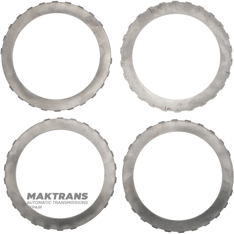 Set of steel wheels DIRECT Cluthc FORD E4OD, 4R100 - support disk (thickness 8.65 mm, inner Ø 129.90 mm, 26 teeth), steel disks (3 pcs, thickness 2 mm, inner Ø 129.90 mm, 26 teeth)