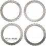 Set of steel wheels DIRECT Cluthc FORD E4OD, 4R100 - support disk (thickness 8.65 mm, inner Ø 129.90 mm, 26 teeth), steel disks (3 pcs, thickness 2 mm, inner Ø 129.90 mm, 26 teeth)