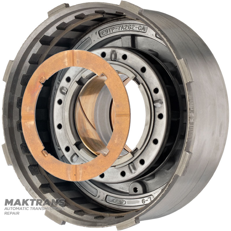 DIRECT Cluthc Drum (Empty, No Discs) FORD E4OD, 4R100 — E9TP-7A262-CA, Piston to Snap Ring Height 24mm