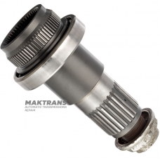 Output shaft (2WD) DODGE AS68RC - overall length 187 mm, 28 external splines (external Ø 49.60 mm), 64 splines (external Ø 70 mm), 48 internal splines