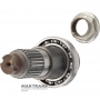Output shaft (2WD) DODGE AS68RC - overall length 187 mm, 28 external splines (external Ø 49.60 mm), 64 splines (external Ø 70 mm), 48 internal splines