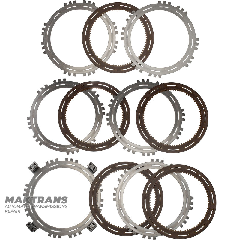 C4 Clutch ALLISON 3000 Series Steel and Friction Plate Kit - 29536345, 29536336, 29501424, 5 Friction Plates (Total Kit Thickness 29.05mm)