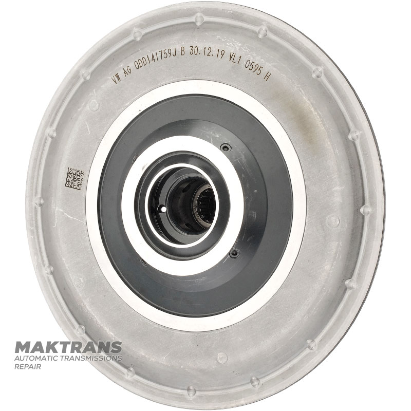 Drum ENGINE Clutch VAG eHybrid 0DD DQ400 — 0DD141759J (total height 129 mm, 40 splines (ext.Ø 33.55 mm), ext.Ø drum 131.30 mm)